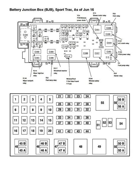 2002 ford explorer prower distribution box diagram|Ford Explorer fuse locations.